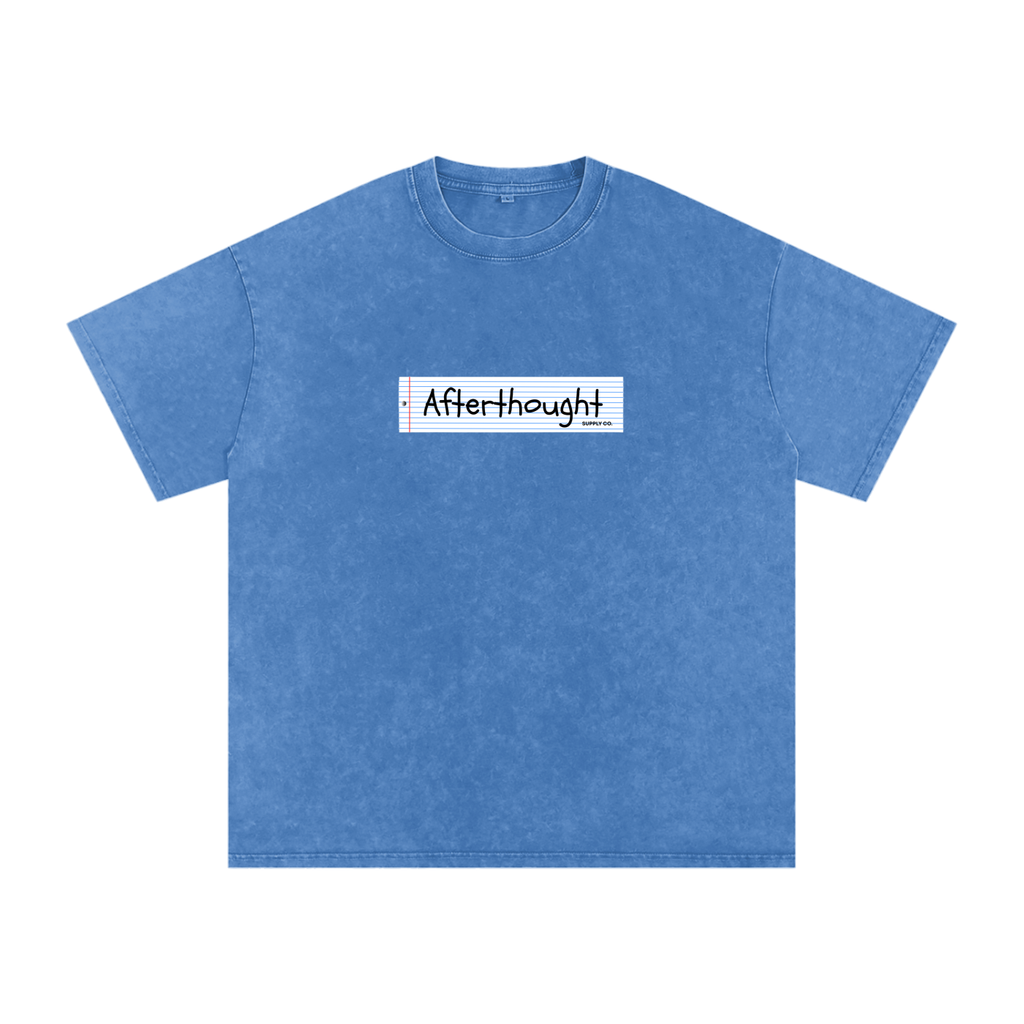 "AFTERTHOUGHT BOX LOGO" OVERSIZED TEE