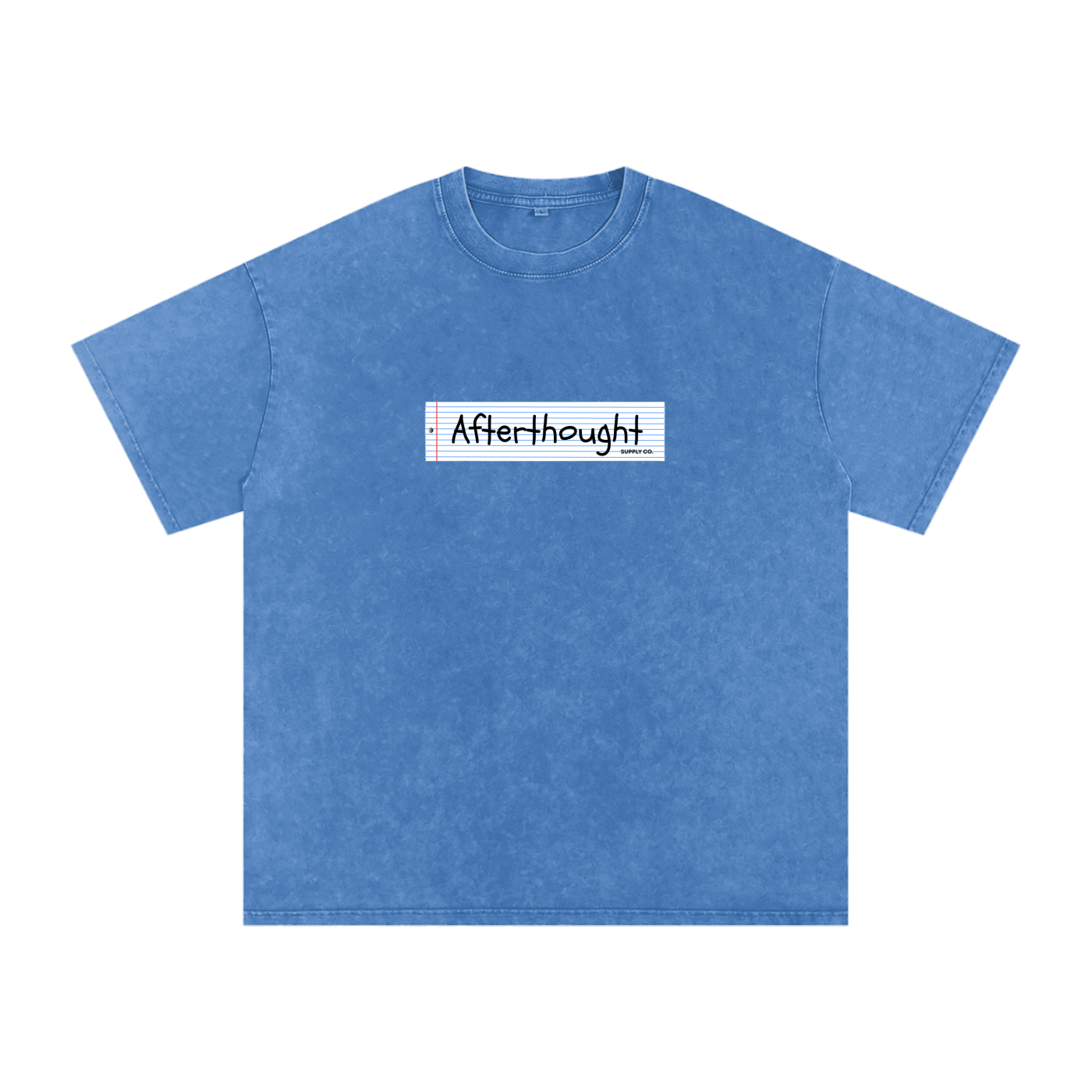 "AFTERTHOUGHT BOX LOGO" OVERSIZED TEE