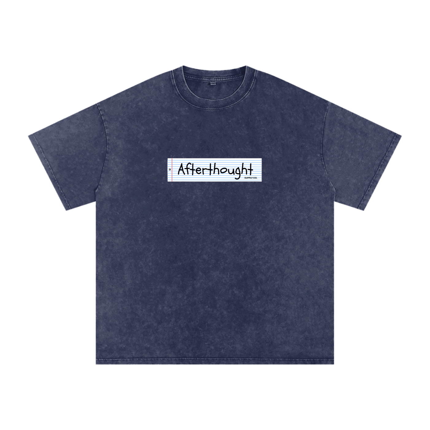 "AFTERTHOUGHT BOX LOGO" OVERSIZED TEE