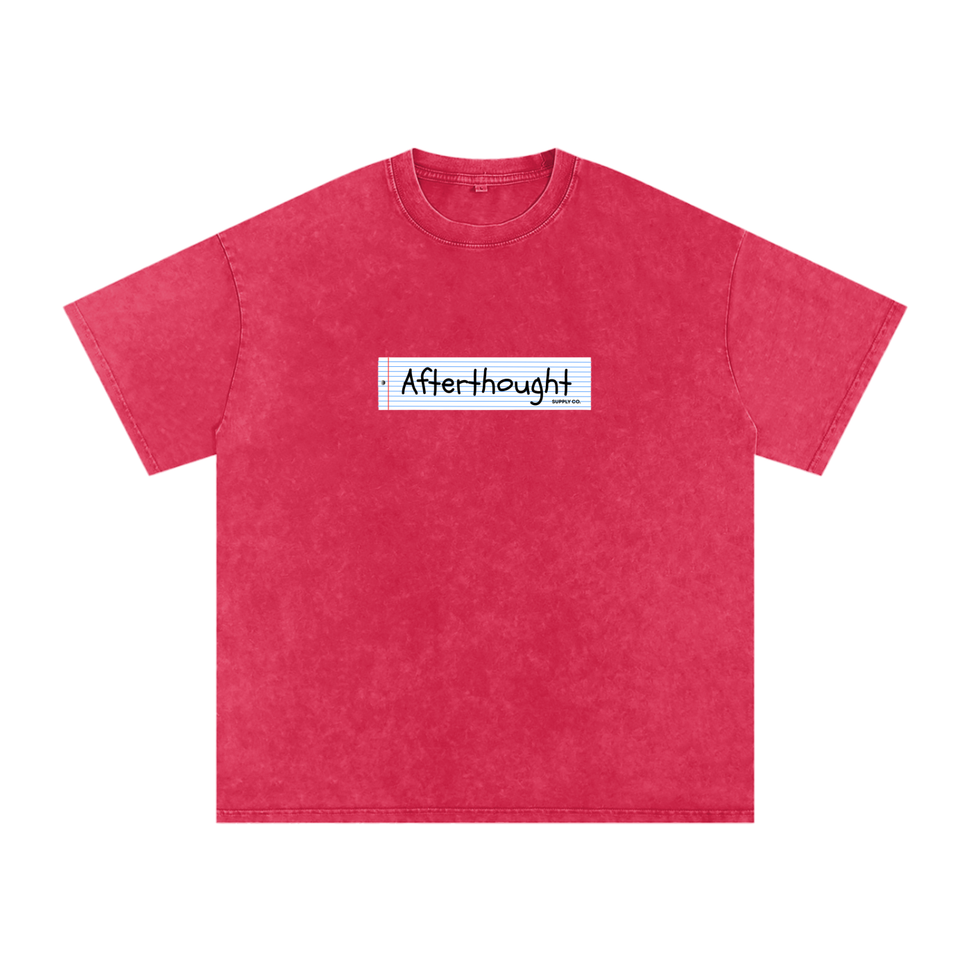 "AFTERTHOUGHT BOX LOGO" OVERSIZED TEE